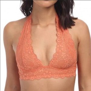 free people bralette coral
